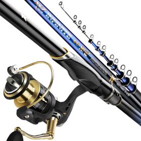 Rock Pole Sea Carbon Super Light Super Hard Long Casting Rod Large Guide Ring Rock Fishing Rod (Option: 7 Style-5.3m single pole)