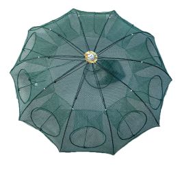 Automatic Folding Fishing Umbrella Net (Option: 10 Inlet Hole)