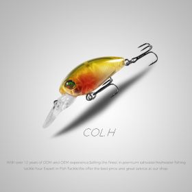 Lure 32mm Mini Fatty Fishing Lure (Option: H)